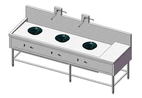 12 3 HI BURNER THAI COOKING RANGE